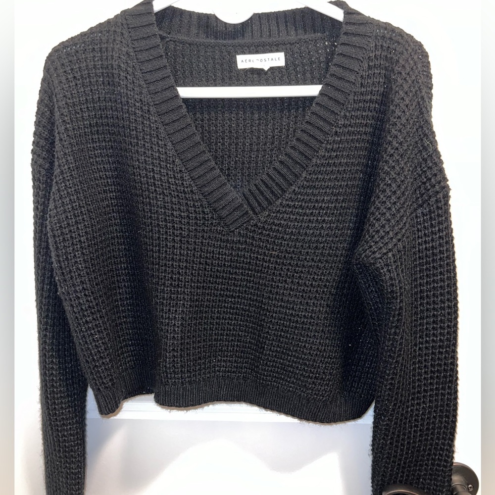 Black V-neck Aeropostale Sweater